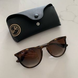 BRAND NEW Ray-Ban Erika Sunglasses Matte Tortoise
